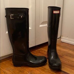 Women's Hunter Original Tall Rain Boots: Black